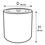 pure cilinder wheels 50 bianco lino